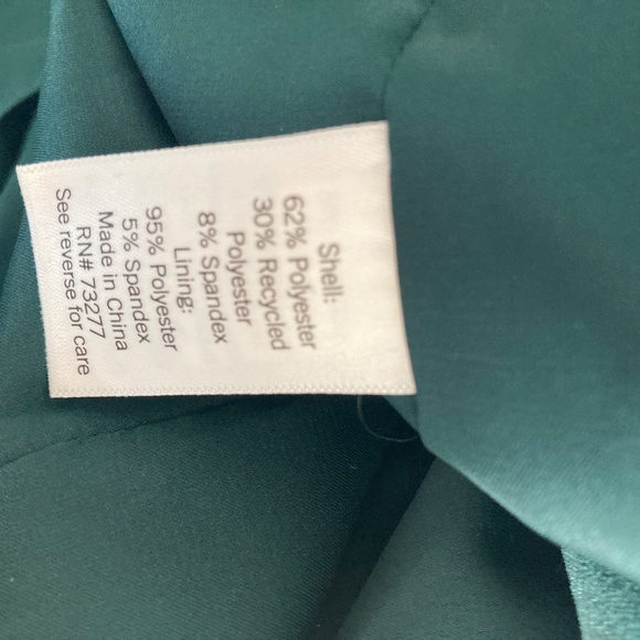Nine West Velvet Blazer Size M Teal Blue - Picture 6 of 10